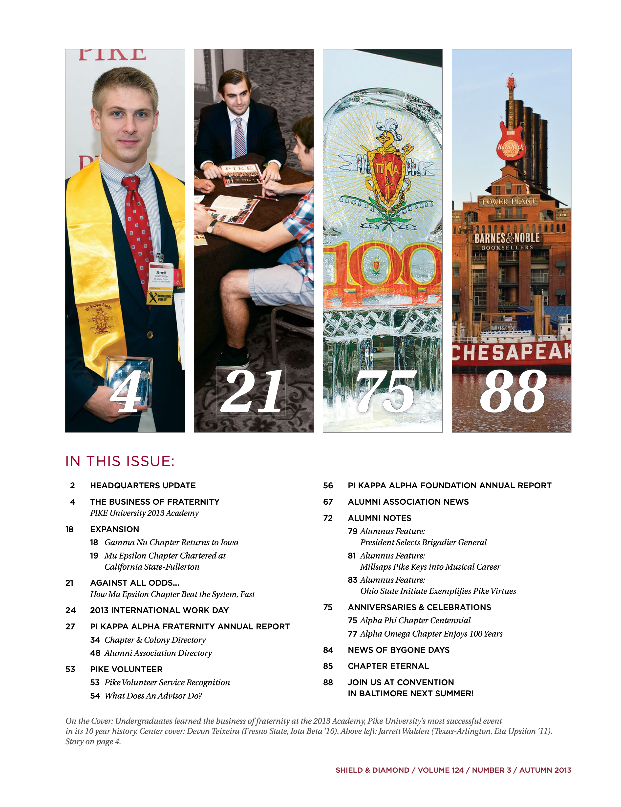 On the Cover, Autumn 2013